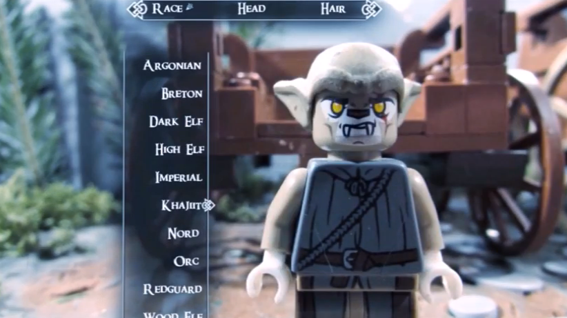 Así es el editor de Lego Skyrim.