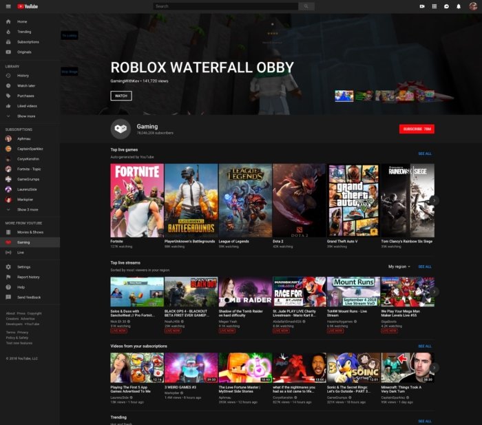 YouTube Gaming echa el cierre